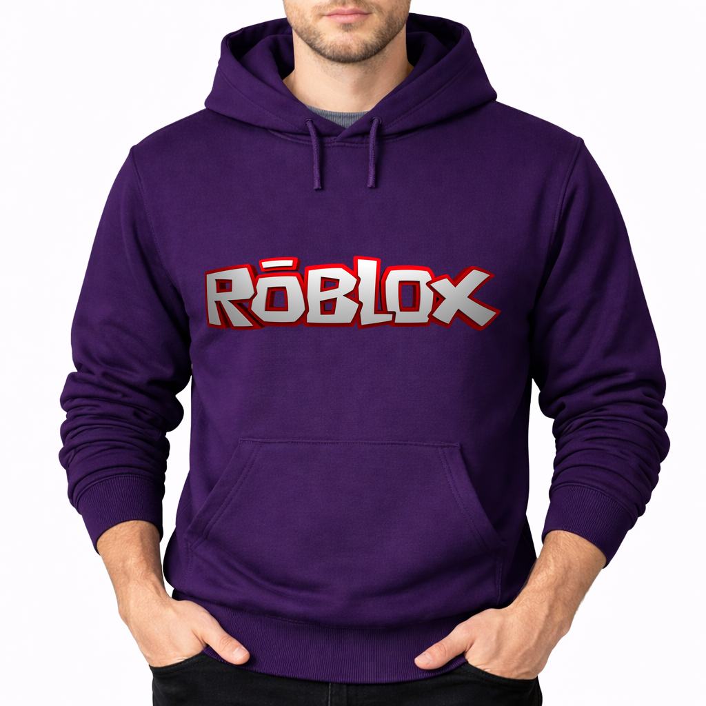 Men's Roblox Pullover Hoodie - Purple