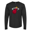 Men's Miami Heat Long sleeves Cotton Blend T-Shirt - Black
