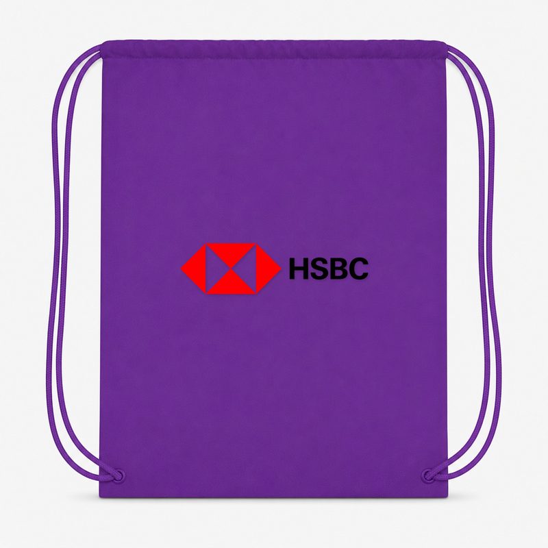 HSBC Min Drawstring Bag - Purple