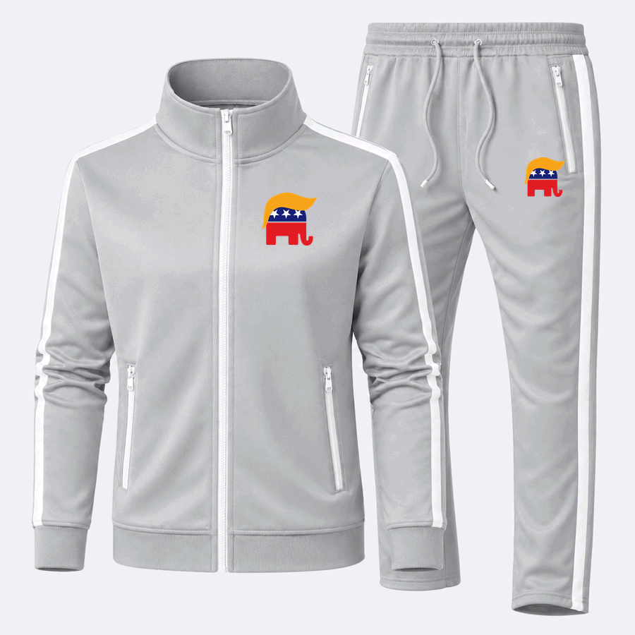 donald trump hair gop elephant wall sticker r6fb7e6cf844845ccb4e2a66abb61a58c kouf2 8byvr 644 tracksuit in Gray