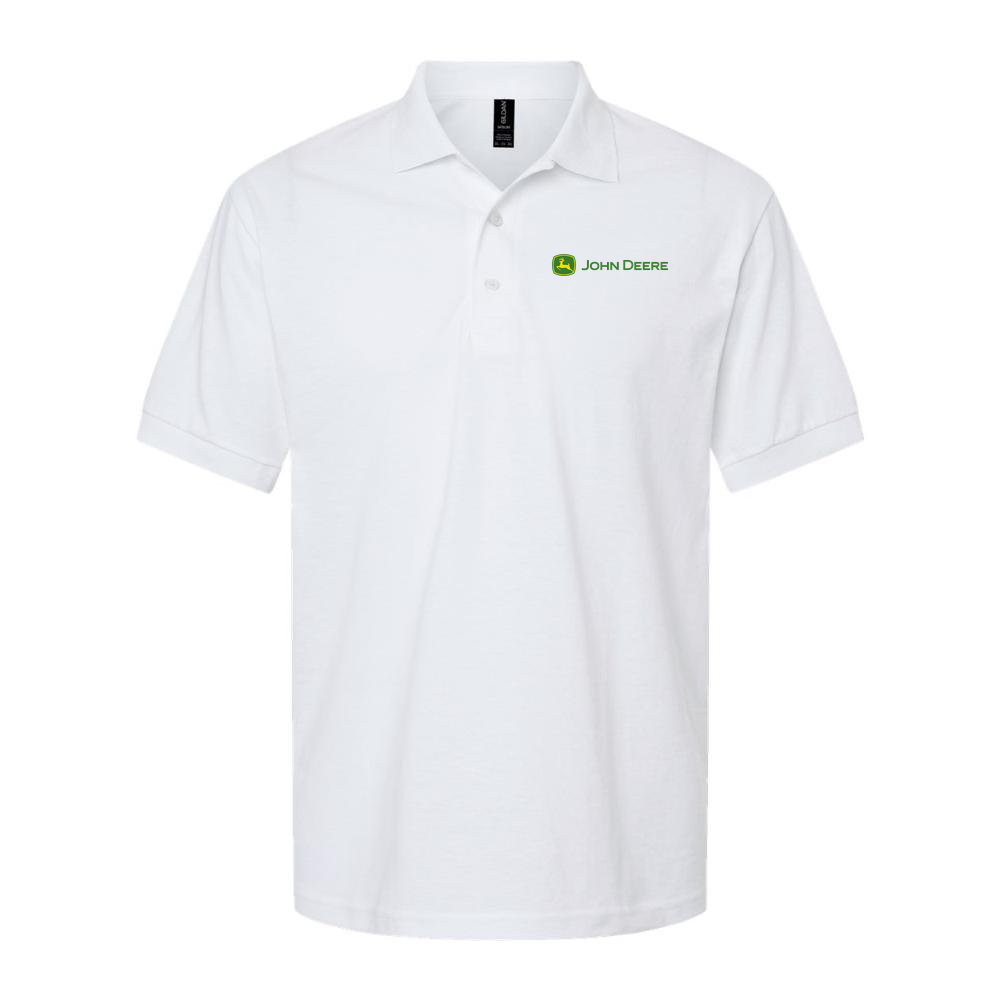 Men's John Deere Dry Blend Polo - White