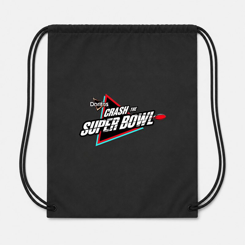 Crash The Super Bowl Drawstring Bag - Black