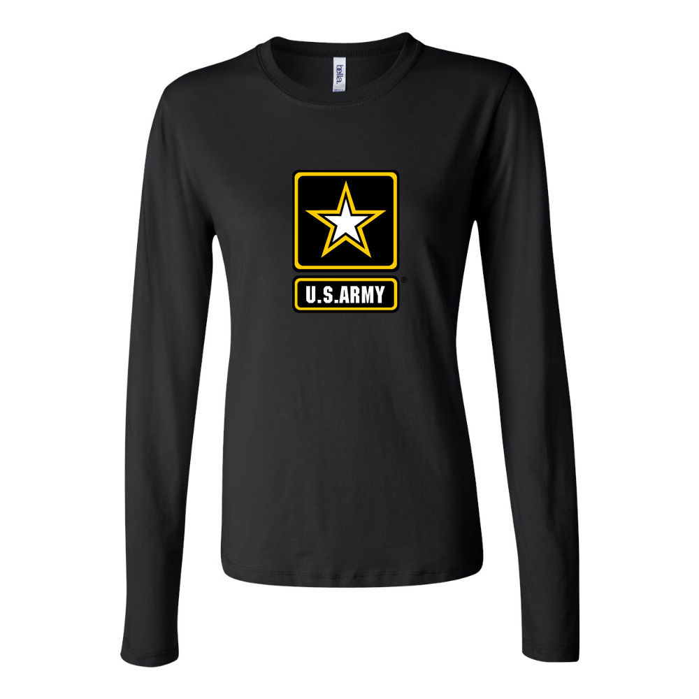 Women's U.S. Army Long Sleeve T-Shirt - Black