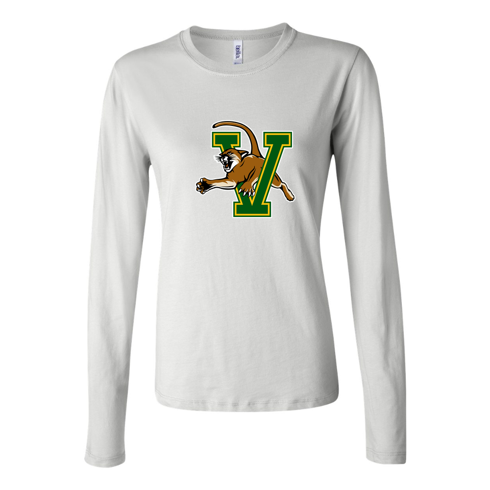Women's Vermont Catamounts Long Sleeve T-Shirt - White