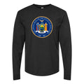Men's New-York-Logo-1536x864 Long sleeves Cotton Blend T-Shirt - Black