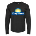 Men's Days Inn Long sleeves Cotton Blend T-Shirt - Black