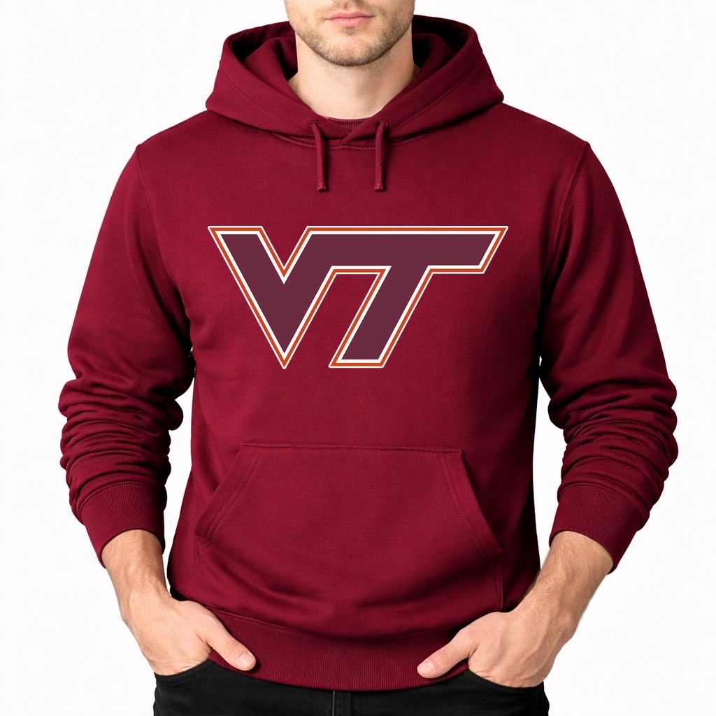 Men's Virginia Tech Hokies Pullover Hoodie - Burgundy