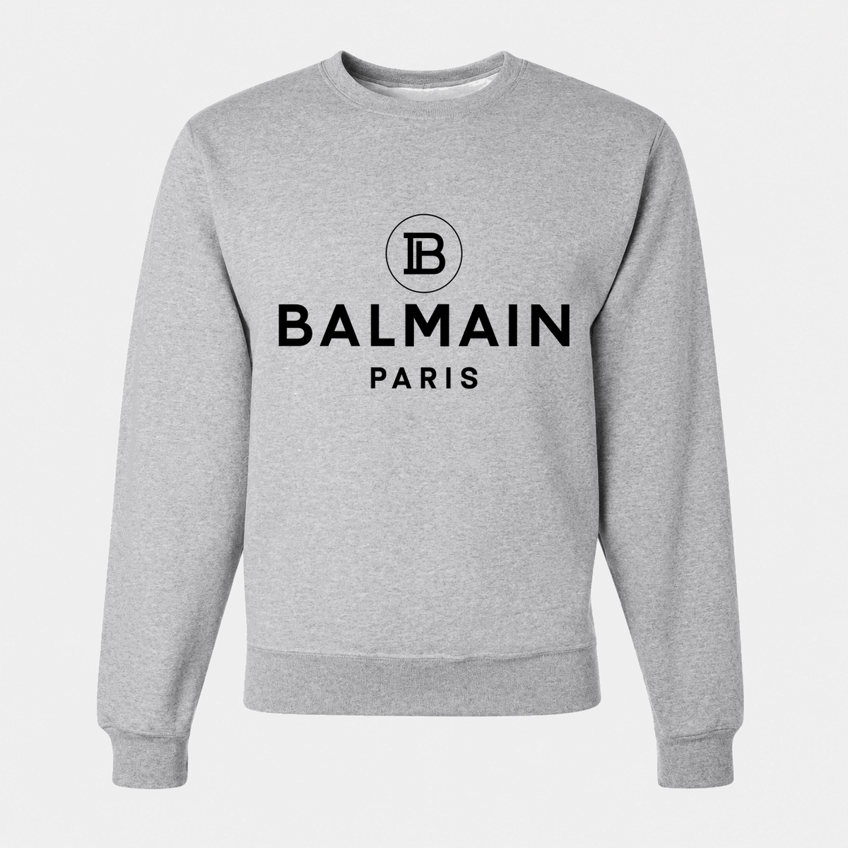 Men's Balmain Paris Crewneck Sweatshirt - Gray