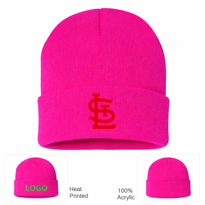 MLB St. Louis Cardinals Beanie Hat - Hot Pink