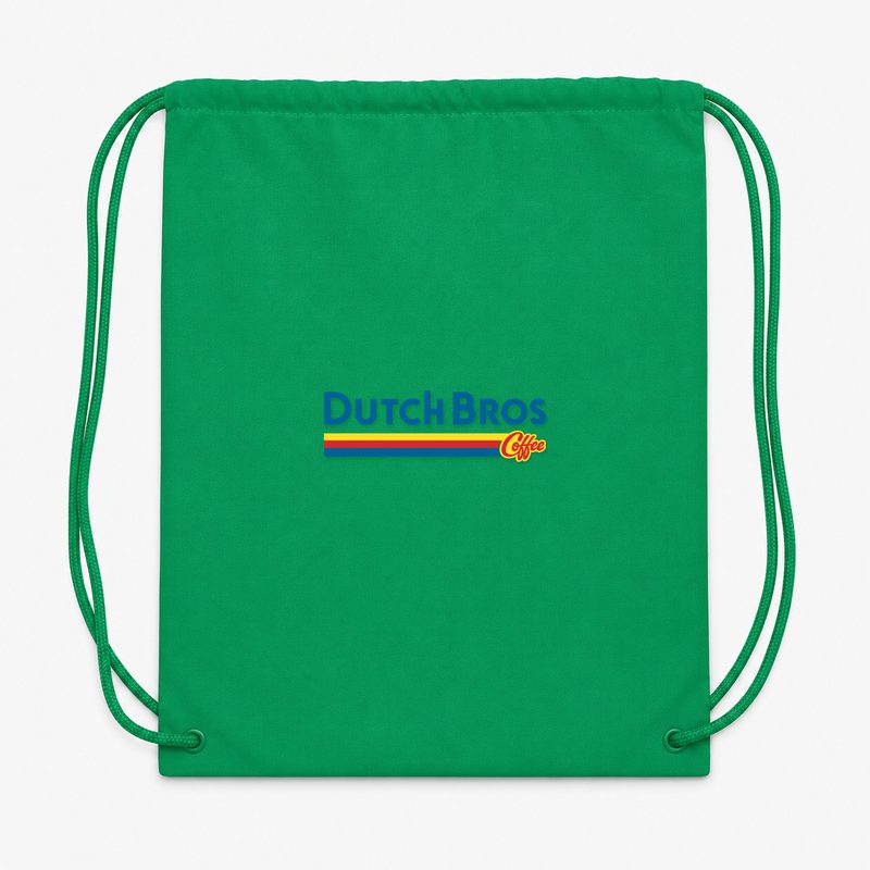Dutch Bros Coffee Wordmark Drawstring Bag - Green