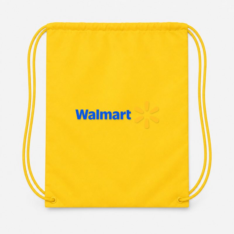 Walmart Drawstring Bag - Yellow