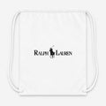 Polo Ralph Lauren Black Drawstring Bag - White