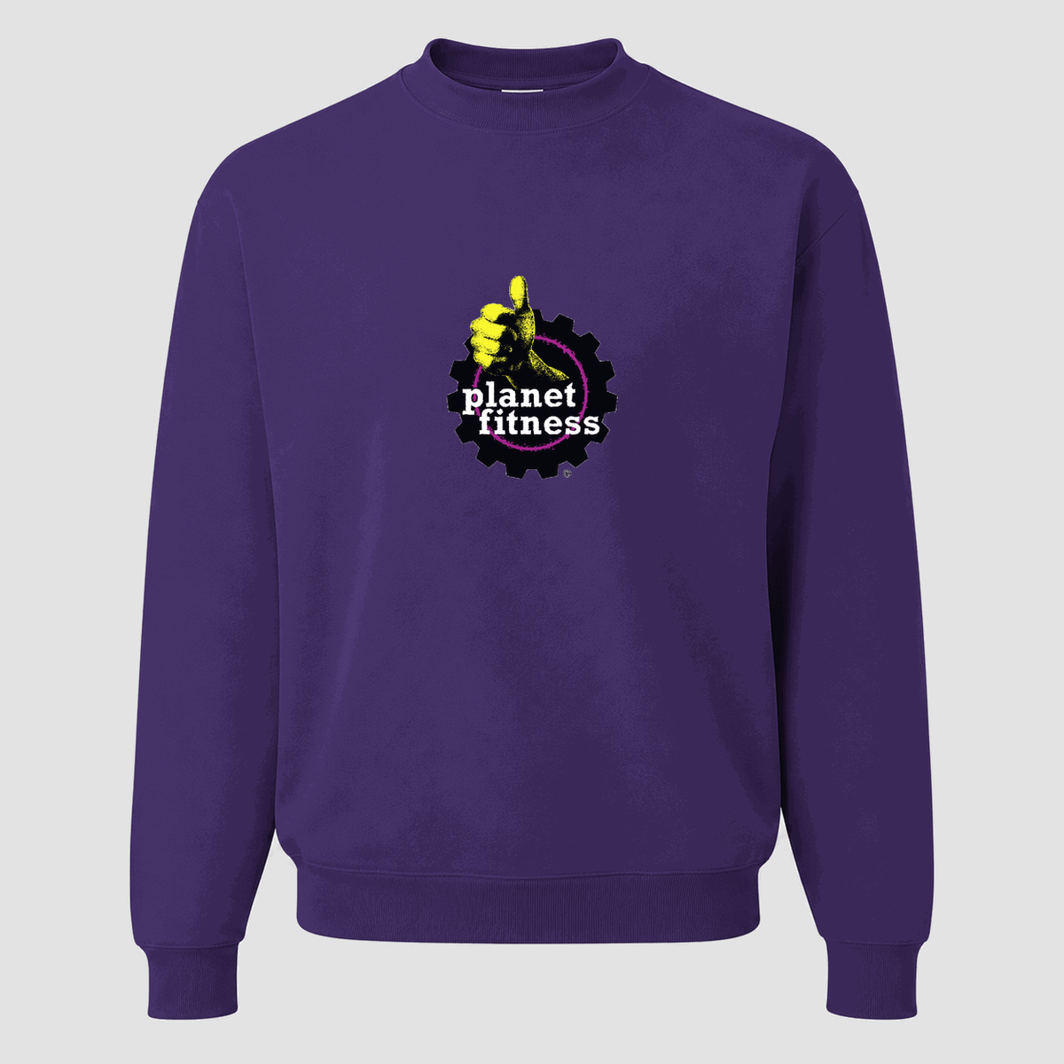 Men's Planet Fitness Crewneck Sweatshirt - Purple