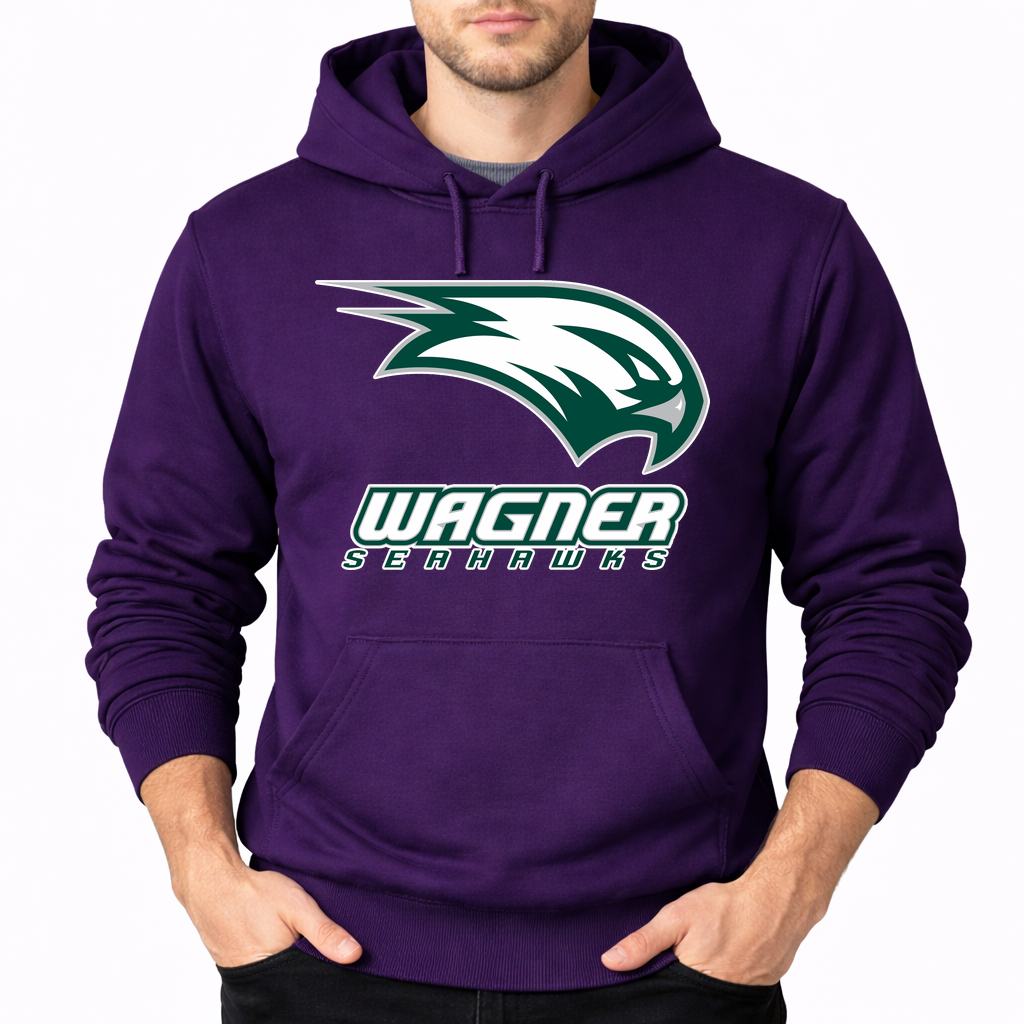 Men's Wagner Seahawks Pullover Hoodie - Purple
