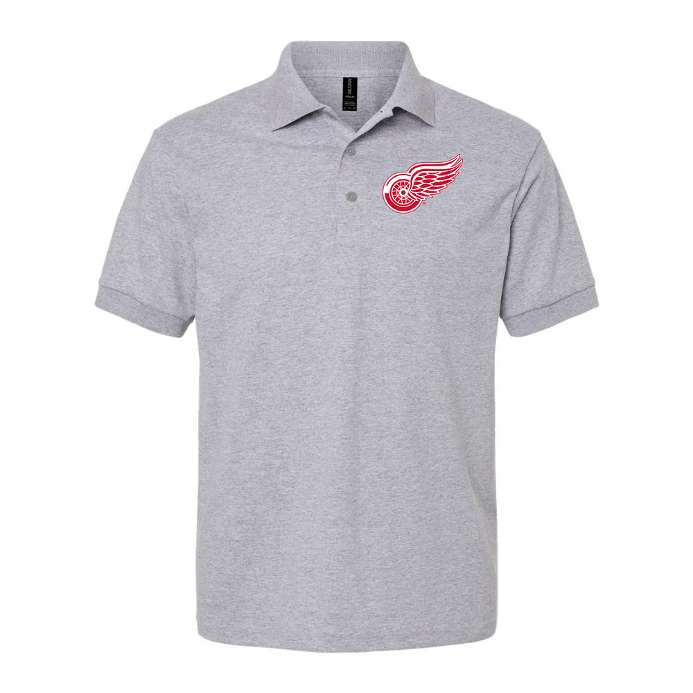 Men's Detroit Red Wings Dry Blend Polo - Gray