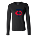 Women's Minnesota Twins Long Sleeve T-Shirt - Black