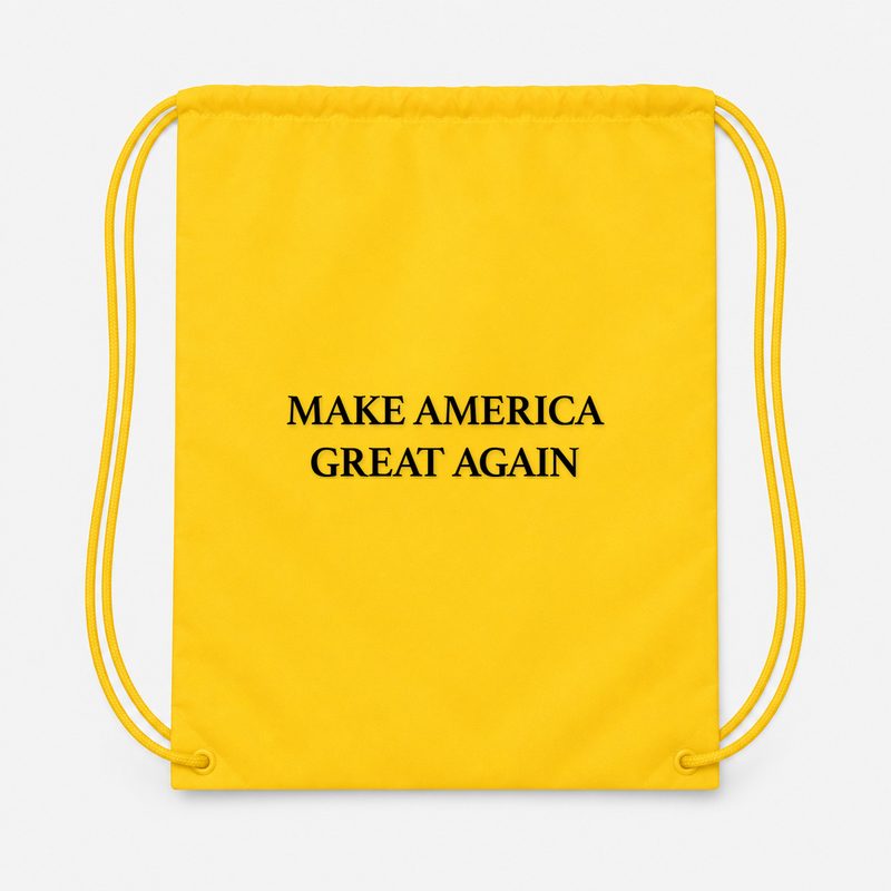 Make America Great Again Drawstring Bag - Yellow