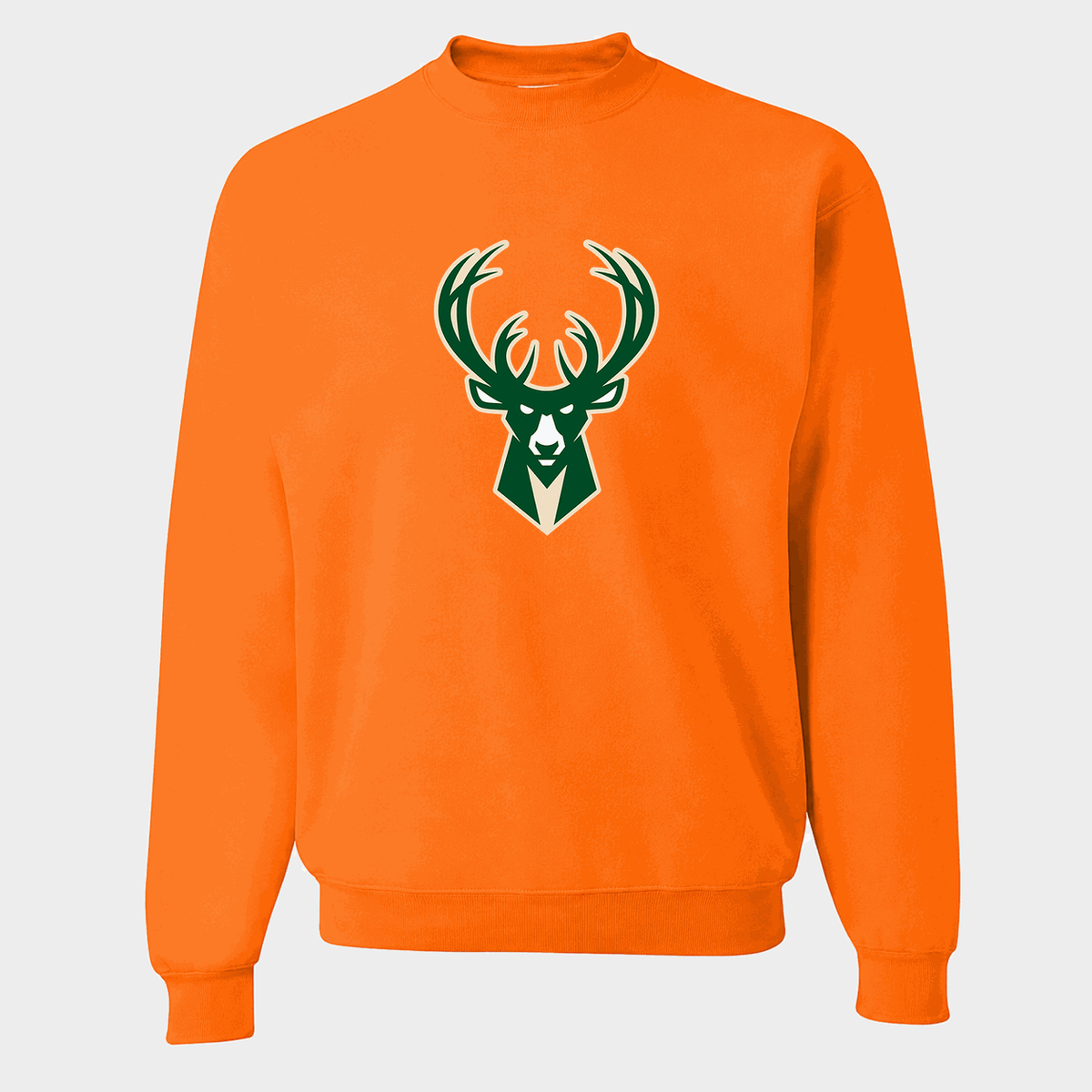 Men's Milwaukee Bucks Crewneck Sweatshirt - Orange