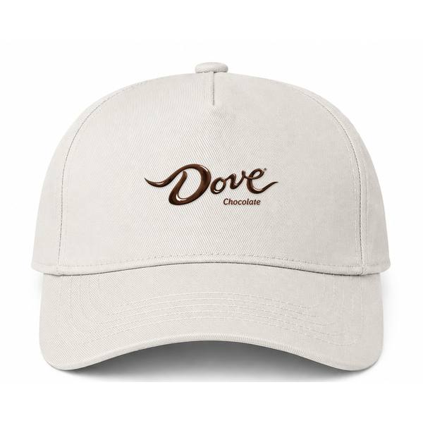 Dove Chocolate Logo Beige Dad Baseball Cap Hat