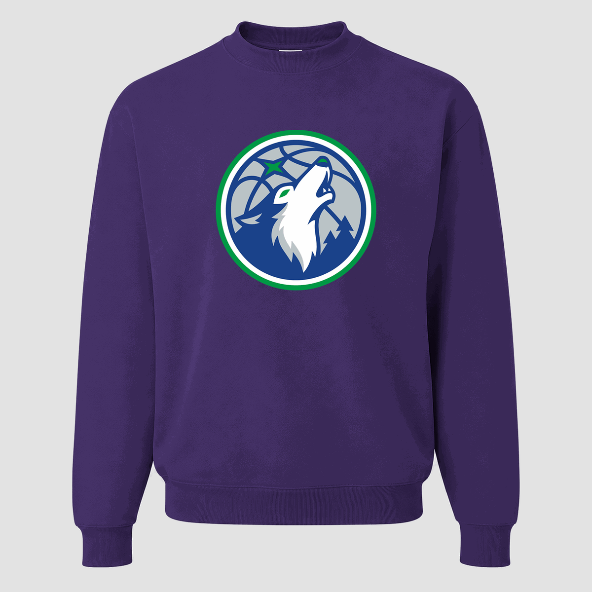 Men's Minnesota Timberwolves Crewneck Sweatshirt - Purple