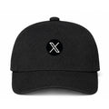 Twitter X Logo Black Dad Baseball Cap Hat