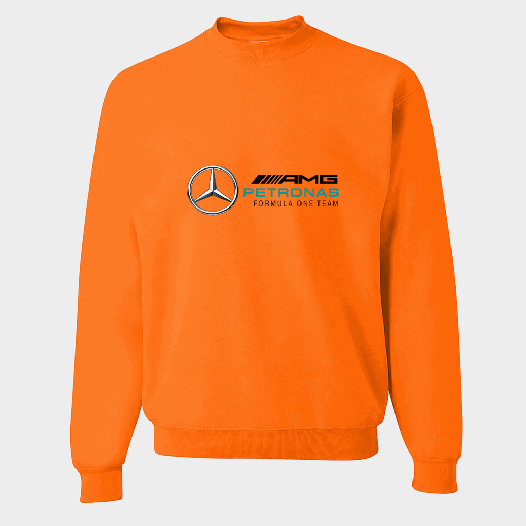 Men's Mercedes AMG Petronas Formula One Team Crewneck Sweatshirt - Orange