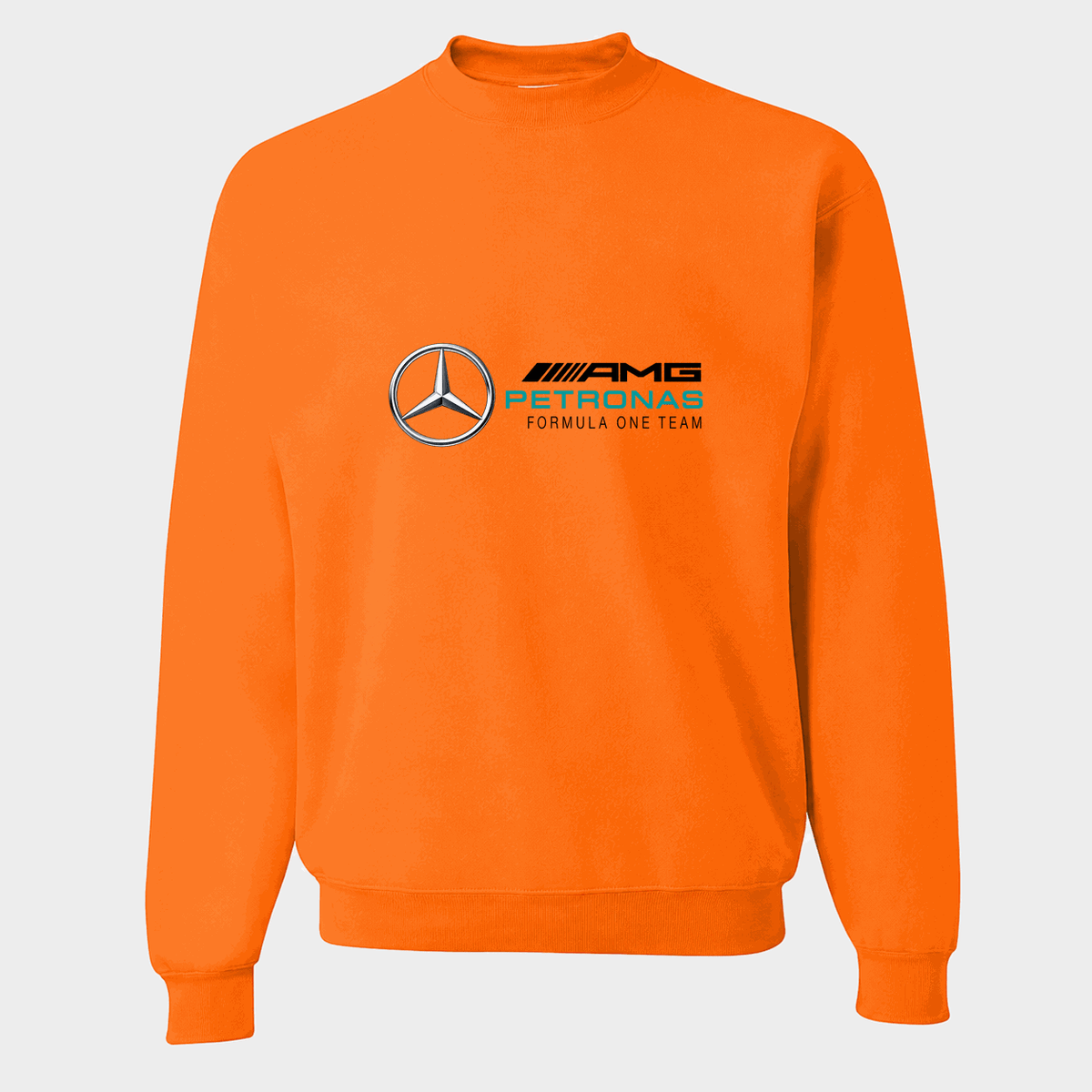 Men's Mercedes AMG Petronas Formula One Team Crewneck Sweatshirt - Orange