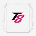 Tekken 8 Black Drawstring Bag - White