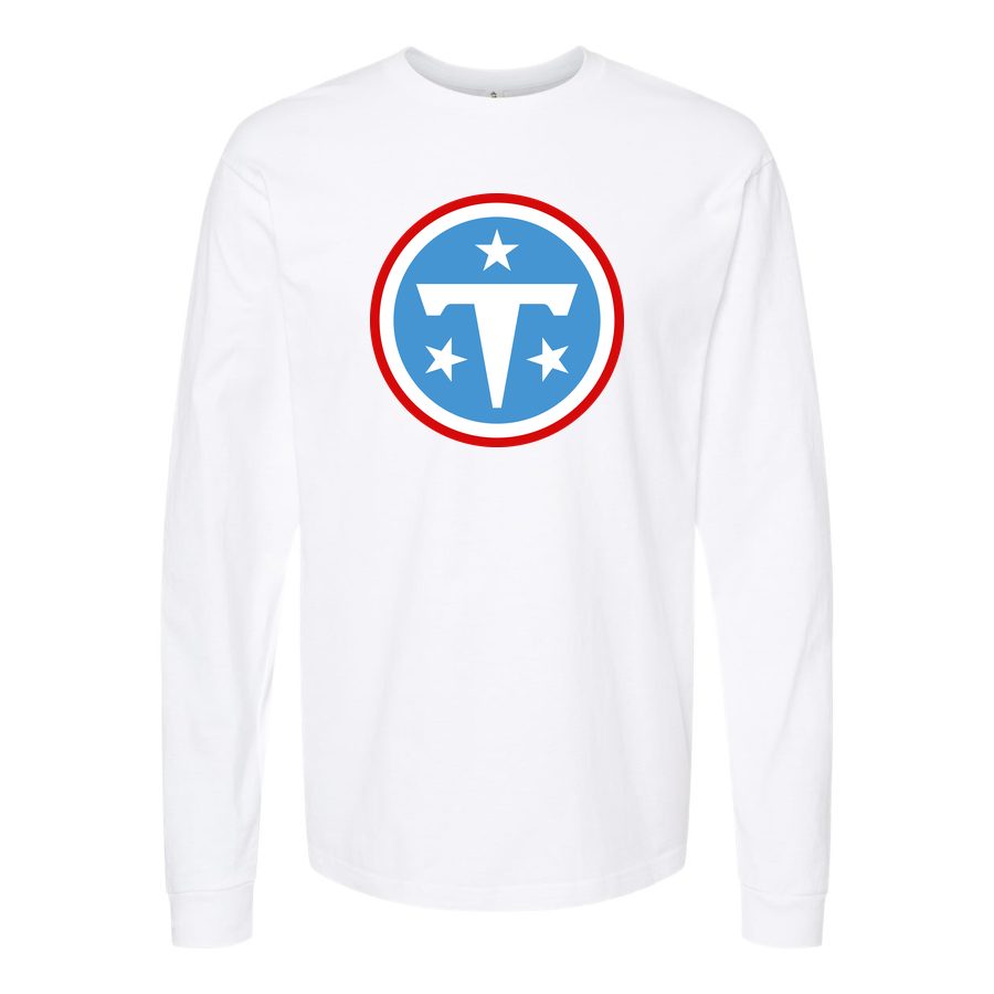 Men's Tennessee Titans Long sleeves Cotton Blend T-Shirt - White