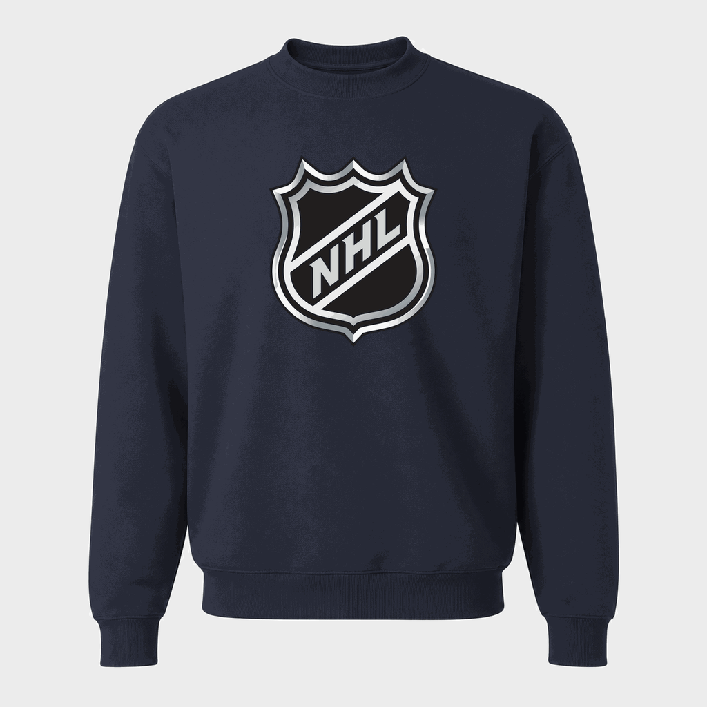 Men's NHL Shield Crewneck Sweatshirt - Navy