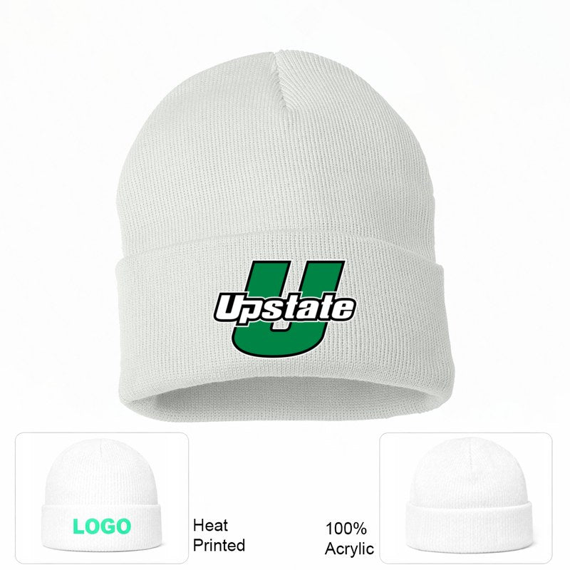 USC Upstate Spartans White Beanie Hat