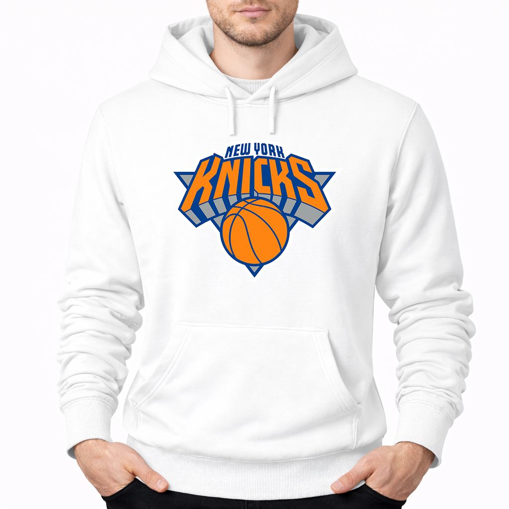 Men's New York Knicks Pullover Hoodie - White