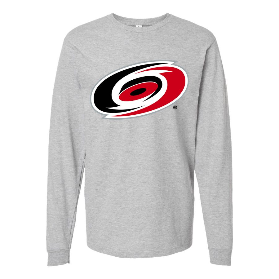Men's Carolina Hurricanes Long sleeves Cotton Blend T-Shirt - Gray