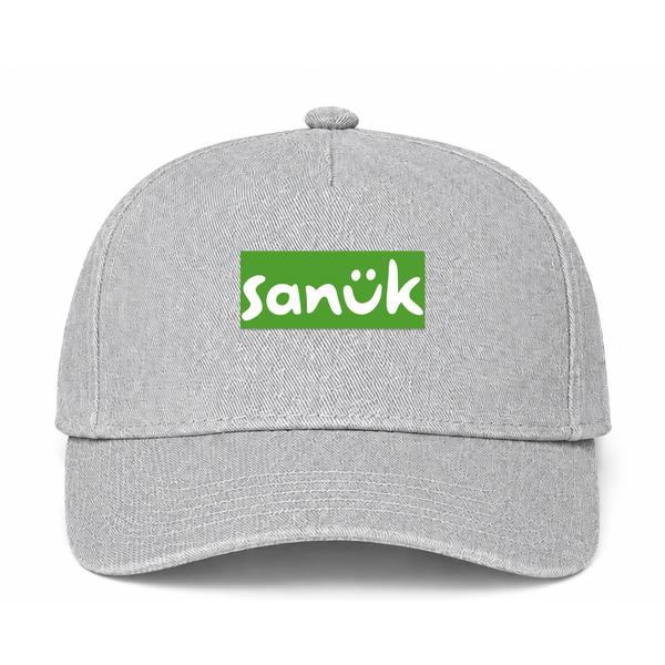 Sanuk Logo Gray Dad Baseball Cap Hat