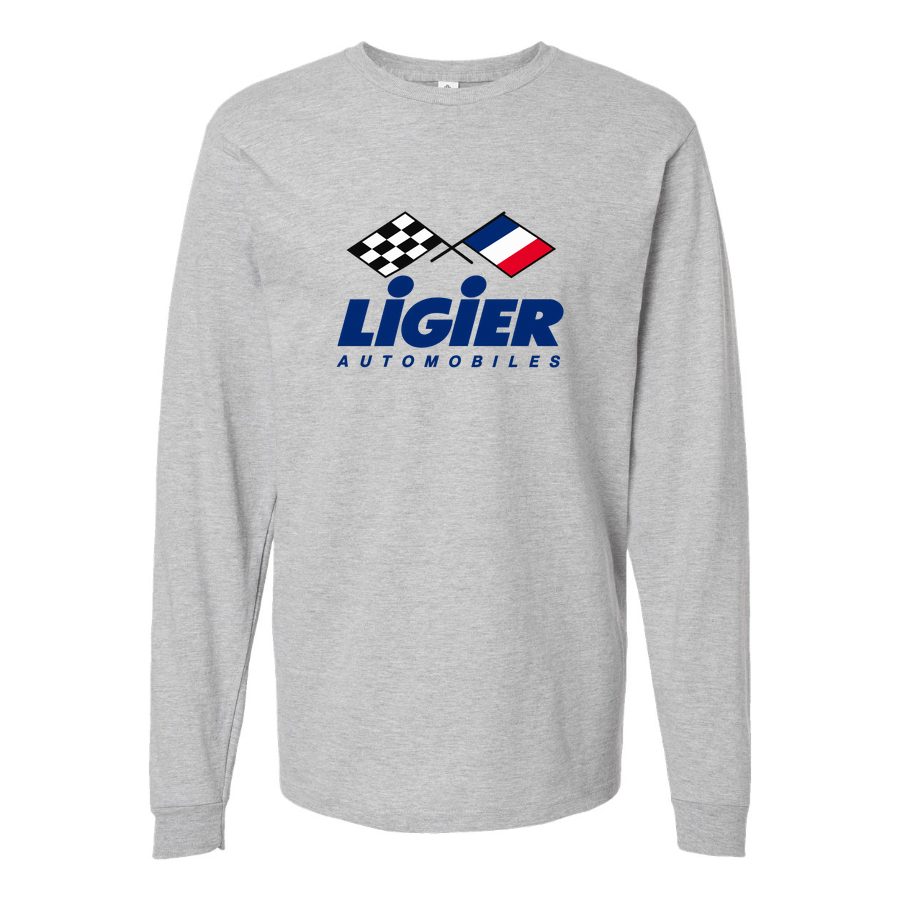 Men's Ligier Automobiles Long sleeves Cotton Blend T-Shirt - Gray