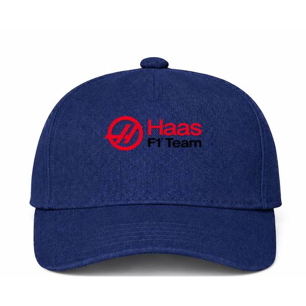Haas F1 Team Navy Dad Baseball Cap Hat