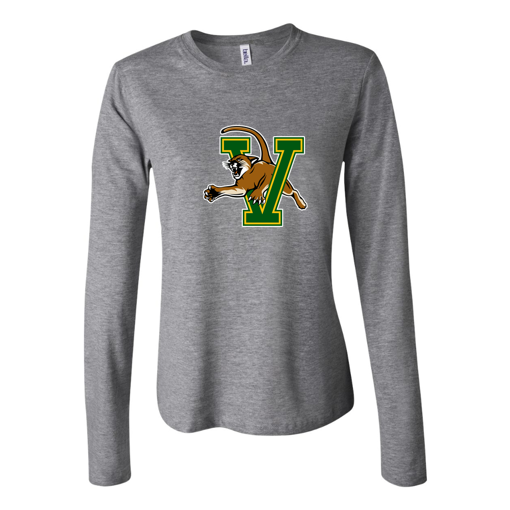 Women's Vermont Catamounts Long Sleeve T-Shirt - Gray