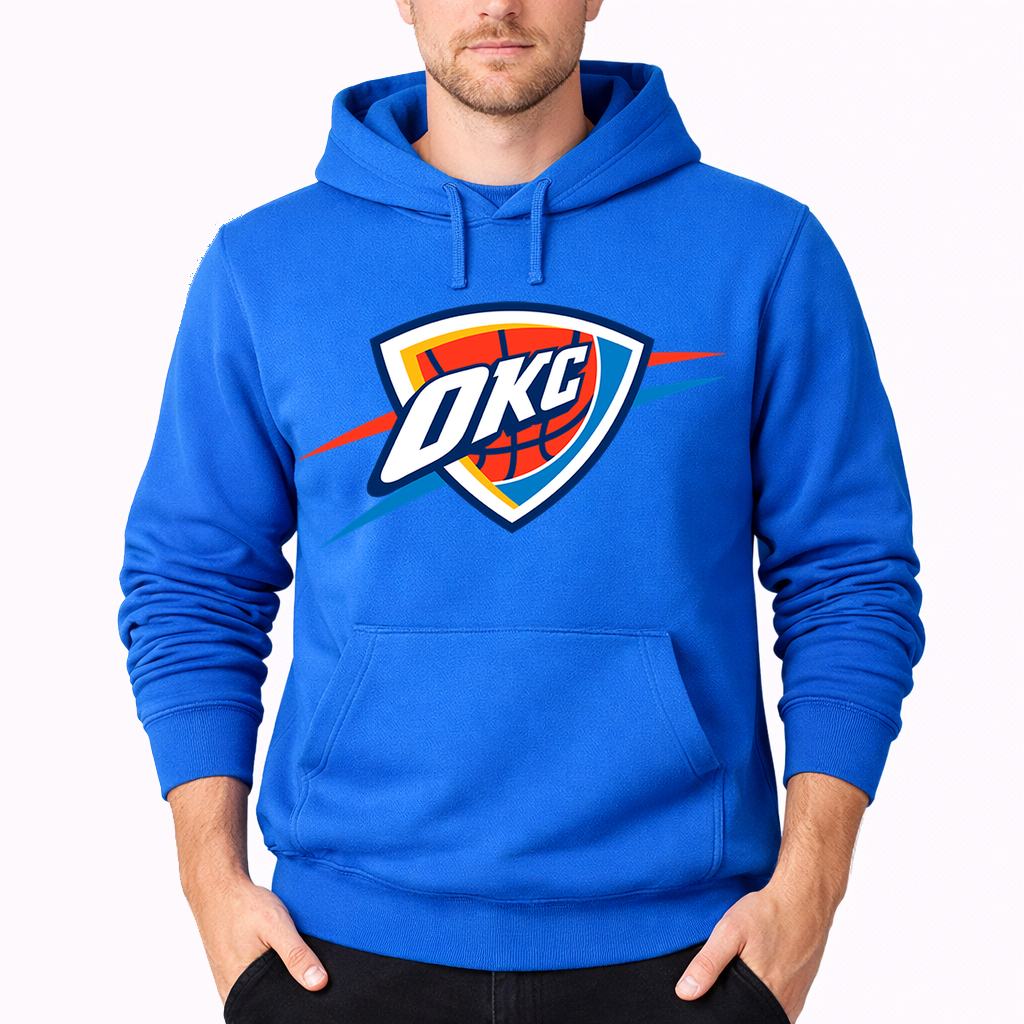 Men's Oklahoma City Thunder Pullover Hoodie - Azure