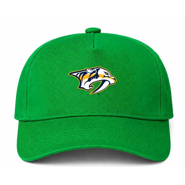 Nashville Predators NHL Logo Green Dad Baseball Cap Hat