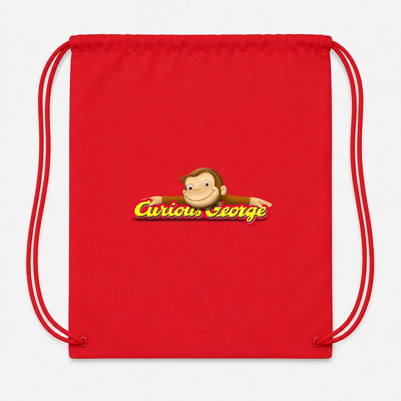 Curious George PNG3 Drawstring Bag - Red