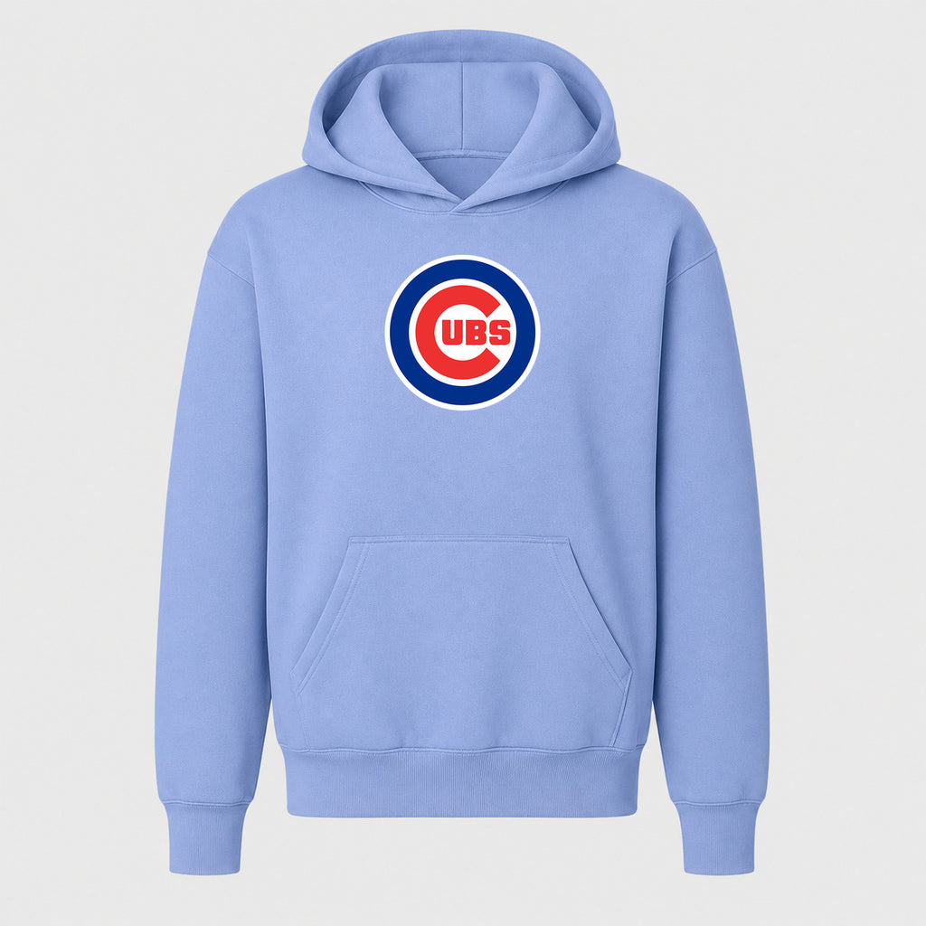 Youth Chicago Cubs Pullover Hoodie - Light Blue