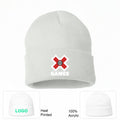 X Games White Logo White Beanie Hat