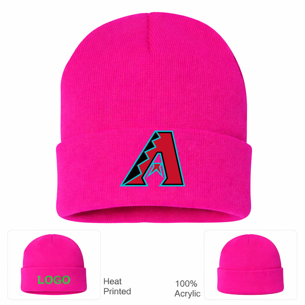 MLB Arizona Diamondbacks Beanie Hat - Hot Pink