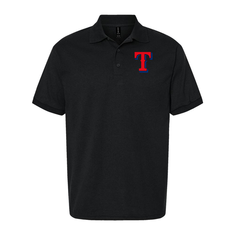 Men's Texas Rangers Dry Blend Polo - Black