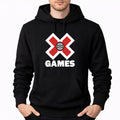 Men's X Games .white Pullover Hoodie - Black