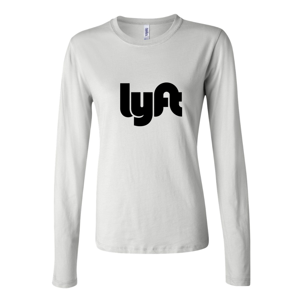 Women's Lyft black Long Sleeve T-Shirt - White
