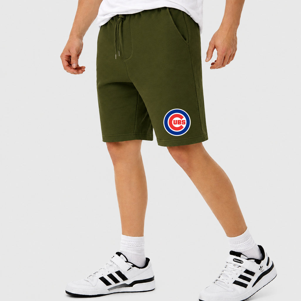 Men's Chicago Cubs Cotton Shorts - Army Green