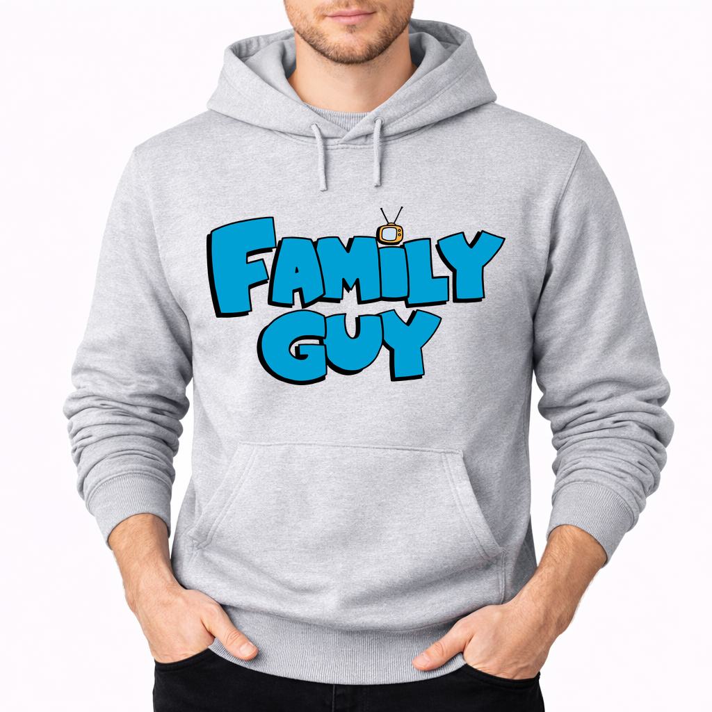 Men's Family Guy Pullover Hoodie - Gray
