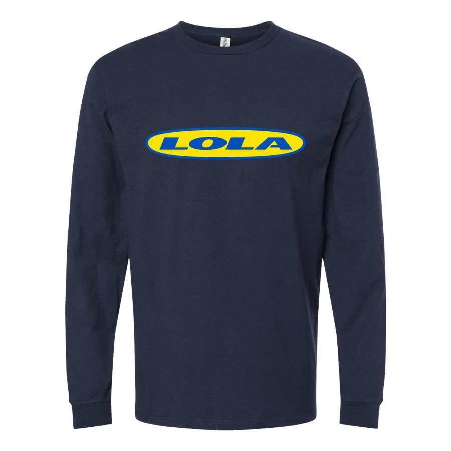 Men's Lola Long sleeves Cotton Blend T-Shirt - Navy