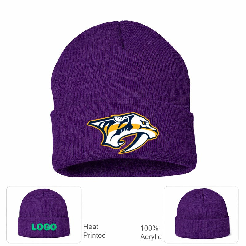 Nashville Predators Purple Beanie Hat